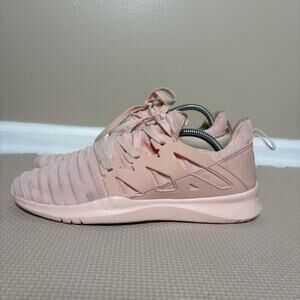 Fabletics Indio Women’s Sneakers Pink Knit Lightweight Lace Up Size 7.5 Running